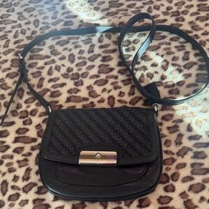 Coach Black Woven Crossbody Bag